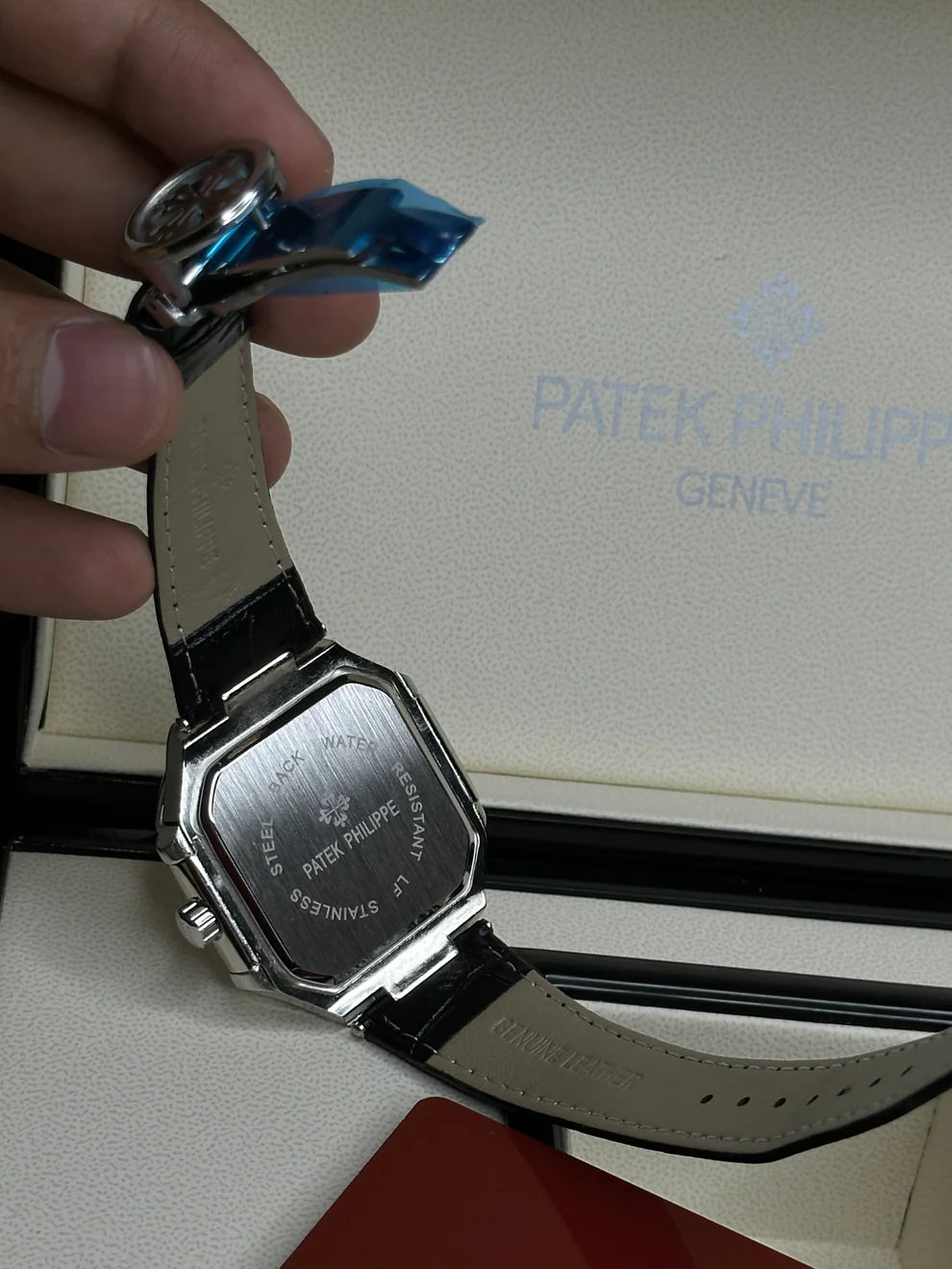 Patek Phillipe Square Leather Straps