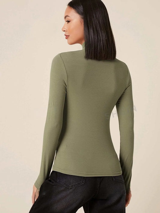 Stretchable High Neck With High Quality Fabric Experience effortless comfort with this versatile high neck piece designed for modern wear.