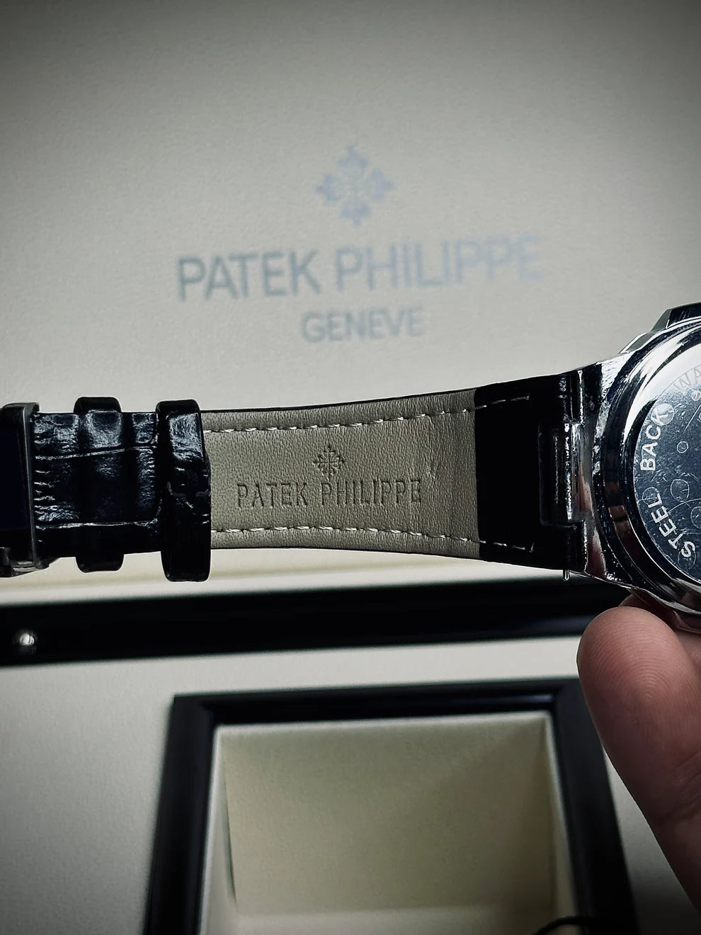 Patek Phillipe Chronograph – Premium Leather Strap Edition