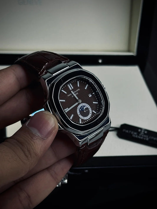 Patek Phillipe Chronograph – Premium Leather Strap Edition