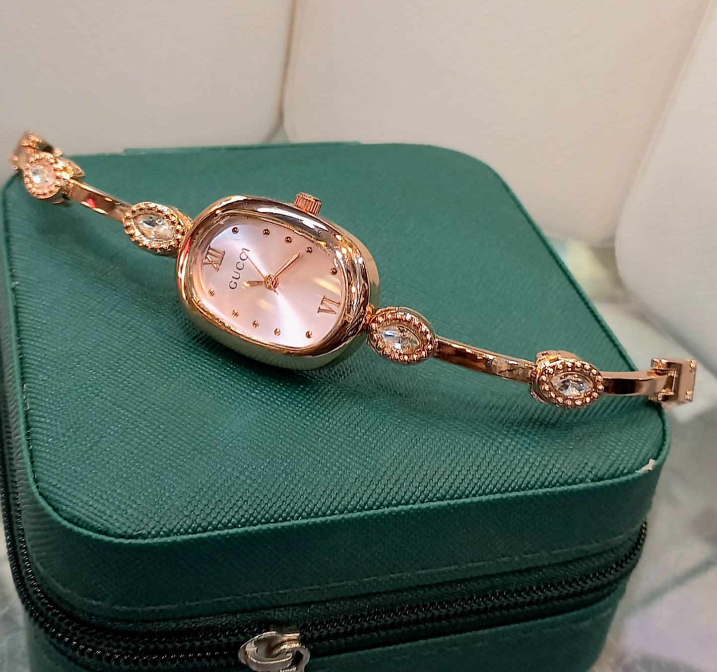 ladies’ braslate-style wristwatch