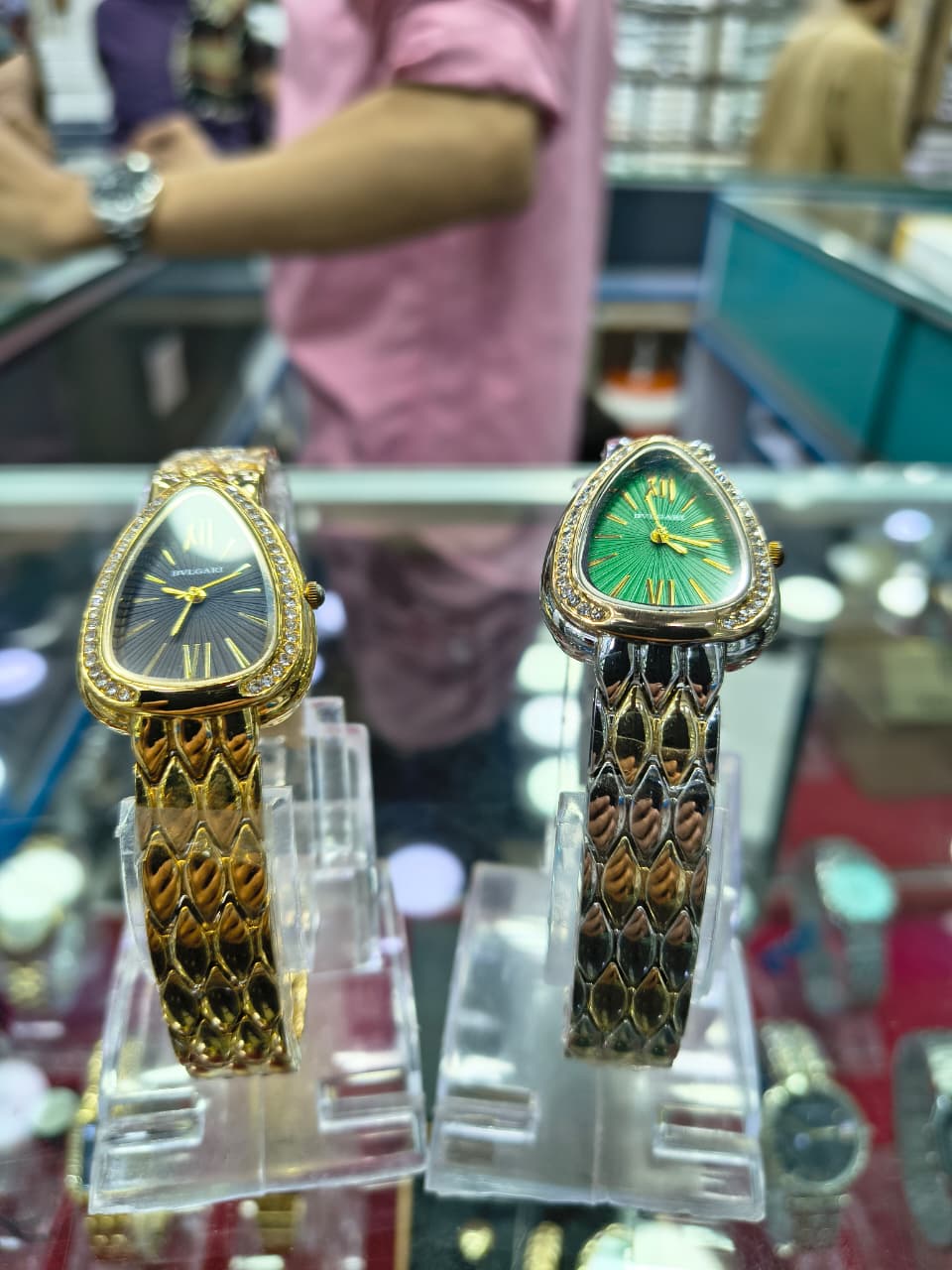 BVLGARI ladies' watches in two exquisite colors