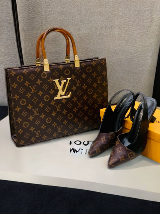 Louis Vuitton LV Slingback Heel 👠 + Louis Vuitton LV Hand Bag 👜
