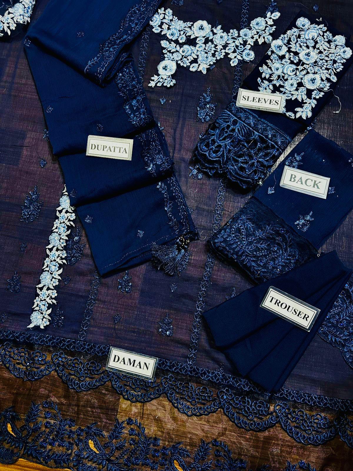 AZURE Embroidered  AGAIN AVAILABLE ON DEMAND