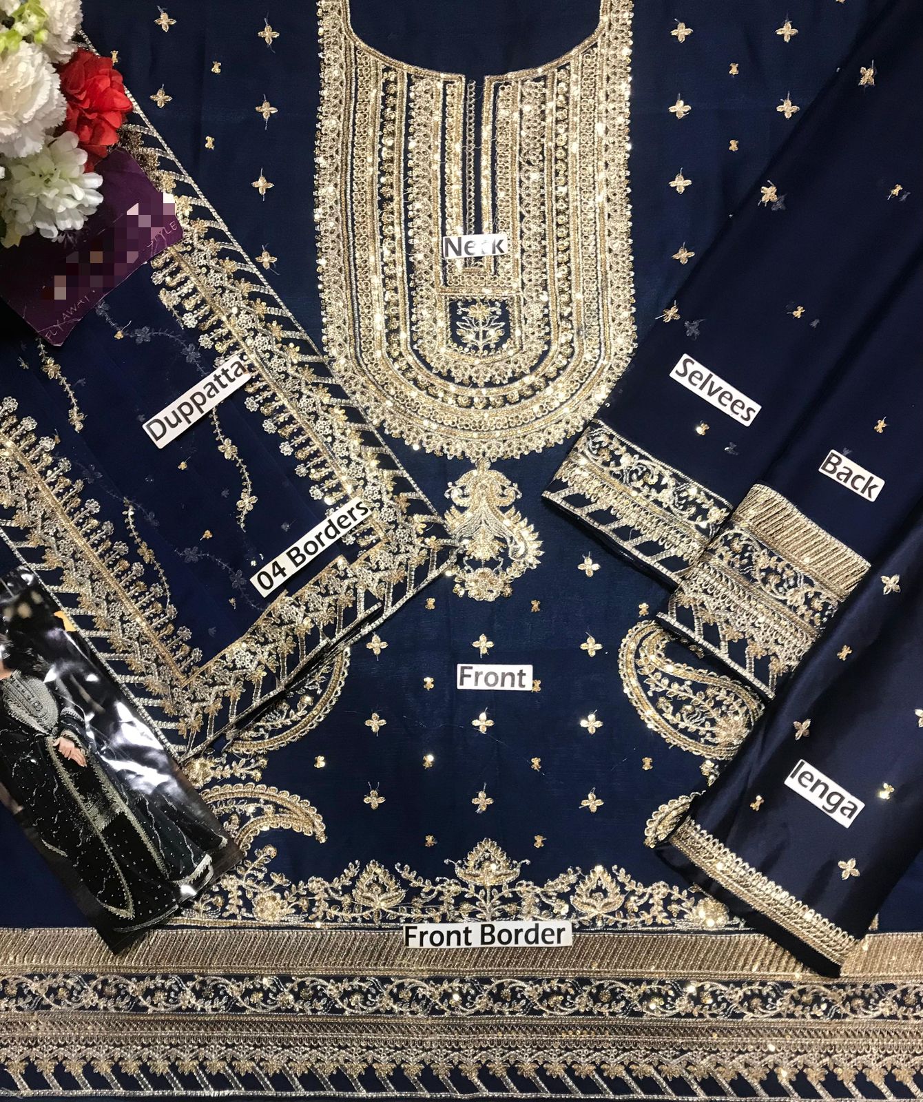 Asim jofa Chiffon Embroidered Unstitched Collection