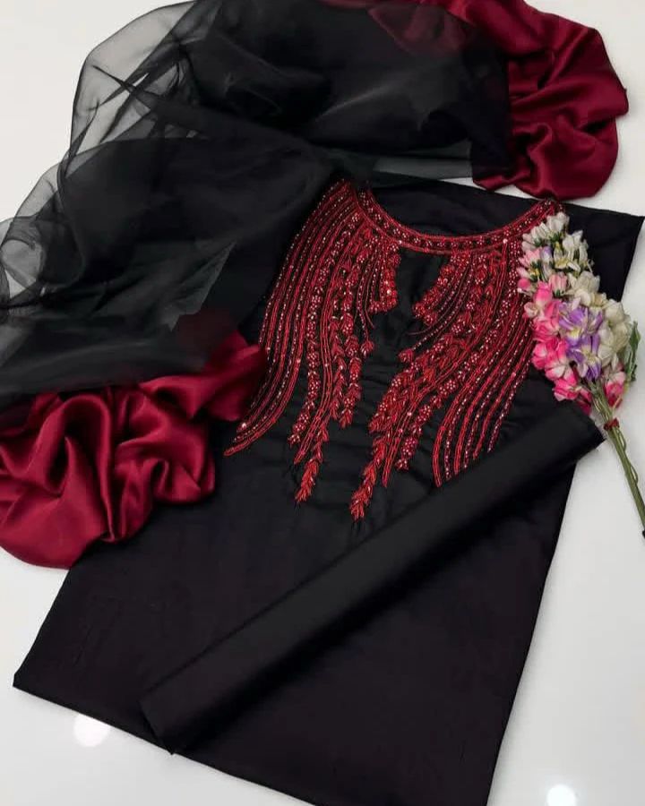 New Arrival Soft Shamooz silk shirt and trouser