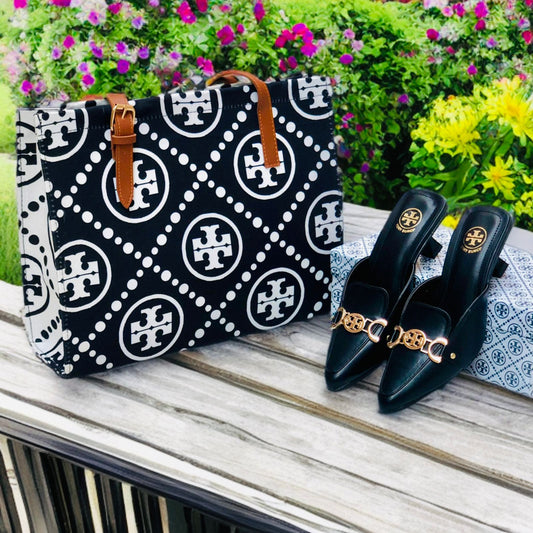 Tory Burch Heel + Tory Burch Tote Bag 💼