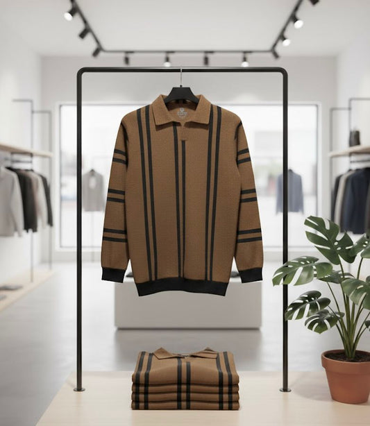 ZARA V-Neck Jhonny Polo Old Money Knitted Wear