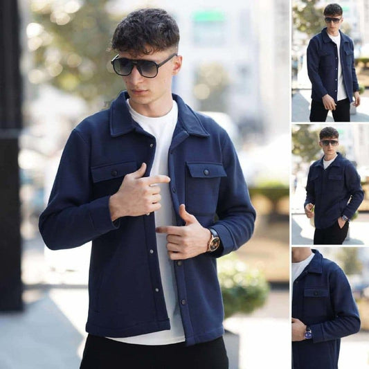 Pull & Bear 4-Pocket Button Style Casual Winter Jacket.