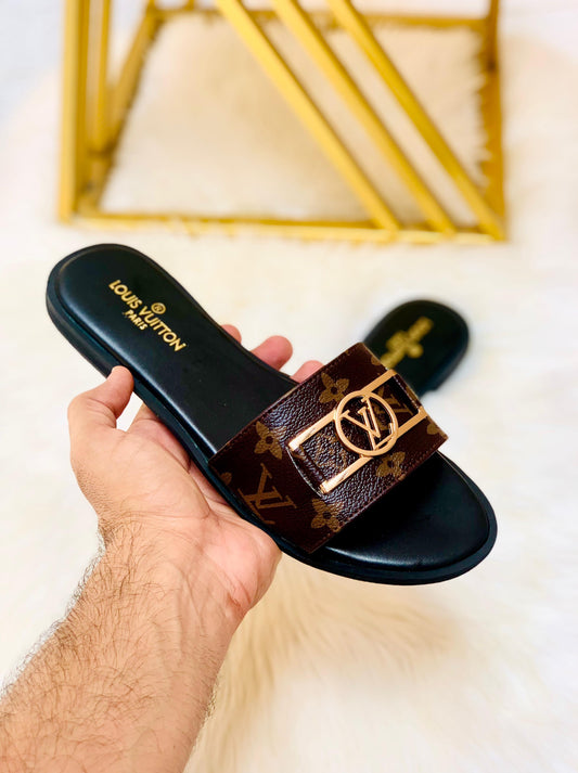 Louis Vuitton LV Lock it Flat Slipper