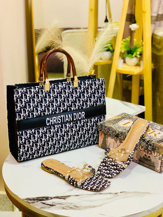 Christian Dior D Buckle Slipper + Dior DD Hand Bag 👜