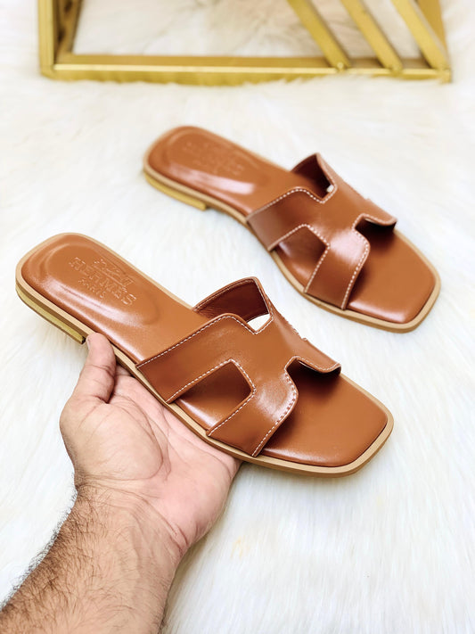 Hermes Flat Slipper