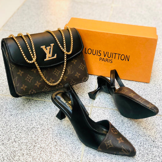 Louis Vuitton LV Slingback Heel + LV Cross Body Bag 💼