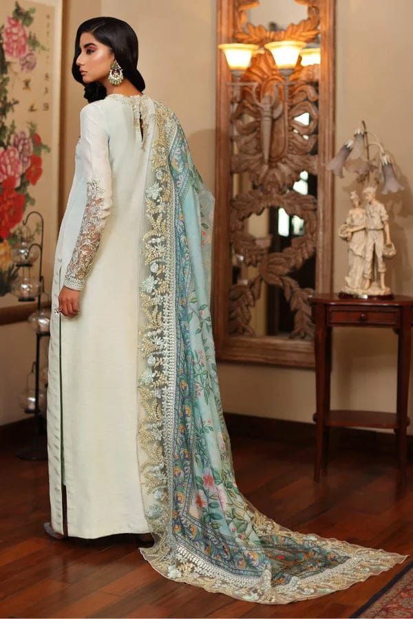 AZURE FULLY HEAVY EMBROIDERED