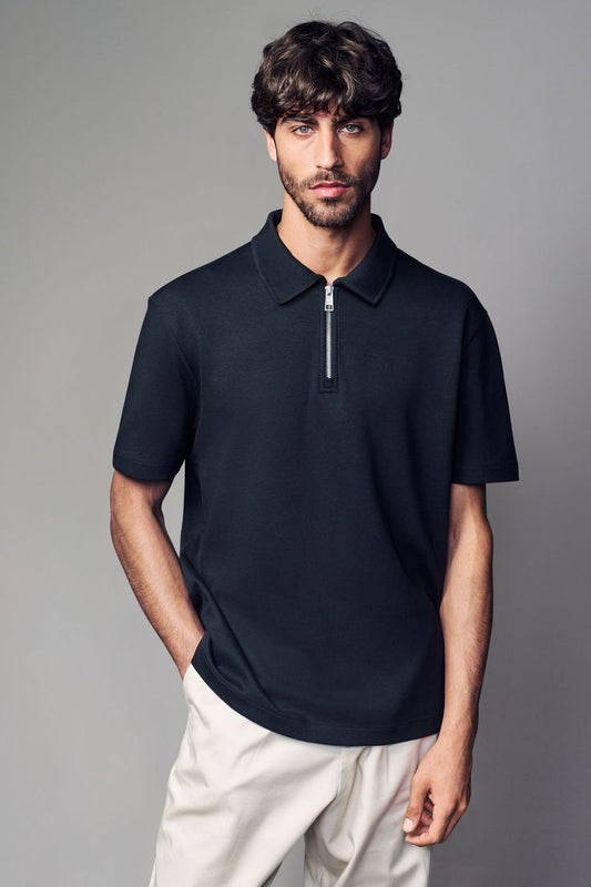 ZARA PREMIUM ZIP POLO OLD MONEY KNITTED WEAR