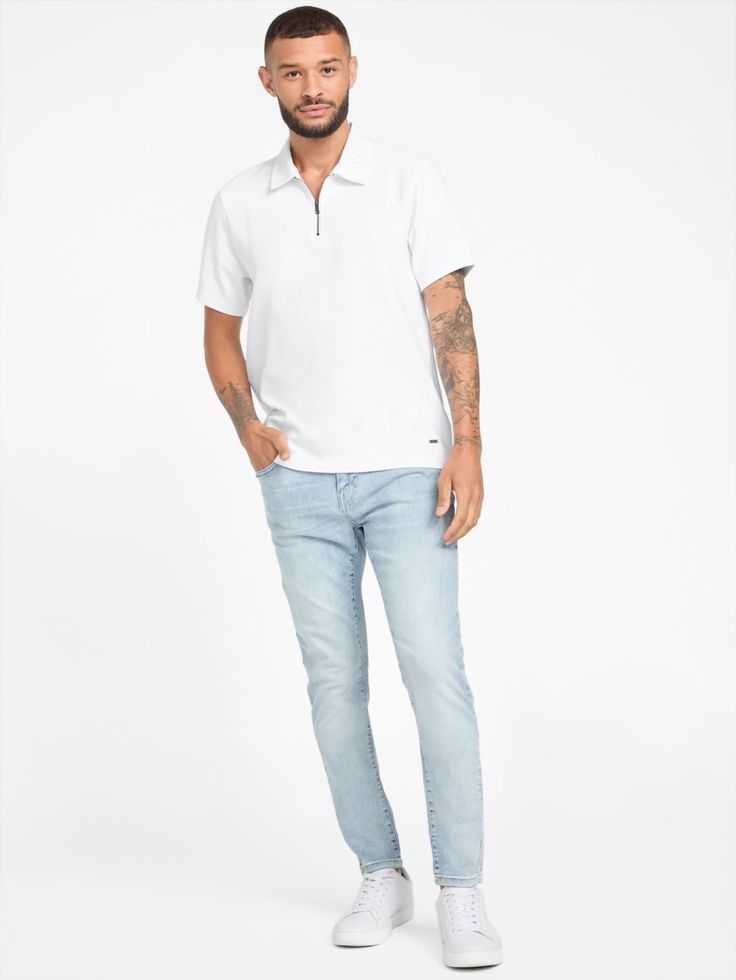 ZARA PREMIUM ZIP POLO OLD MONEY KNITTED WEAR