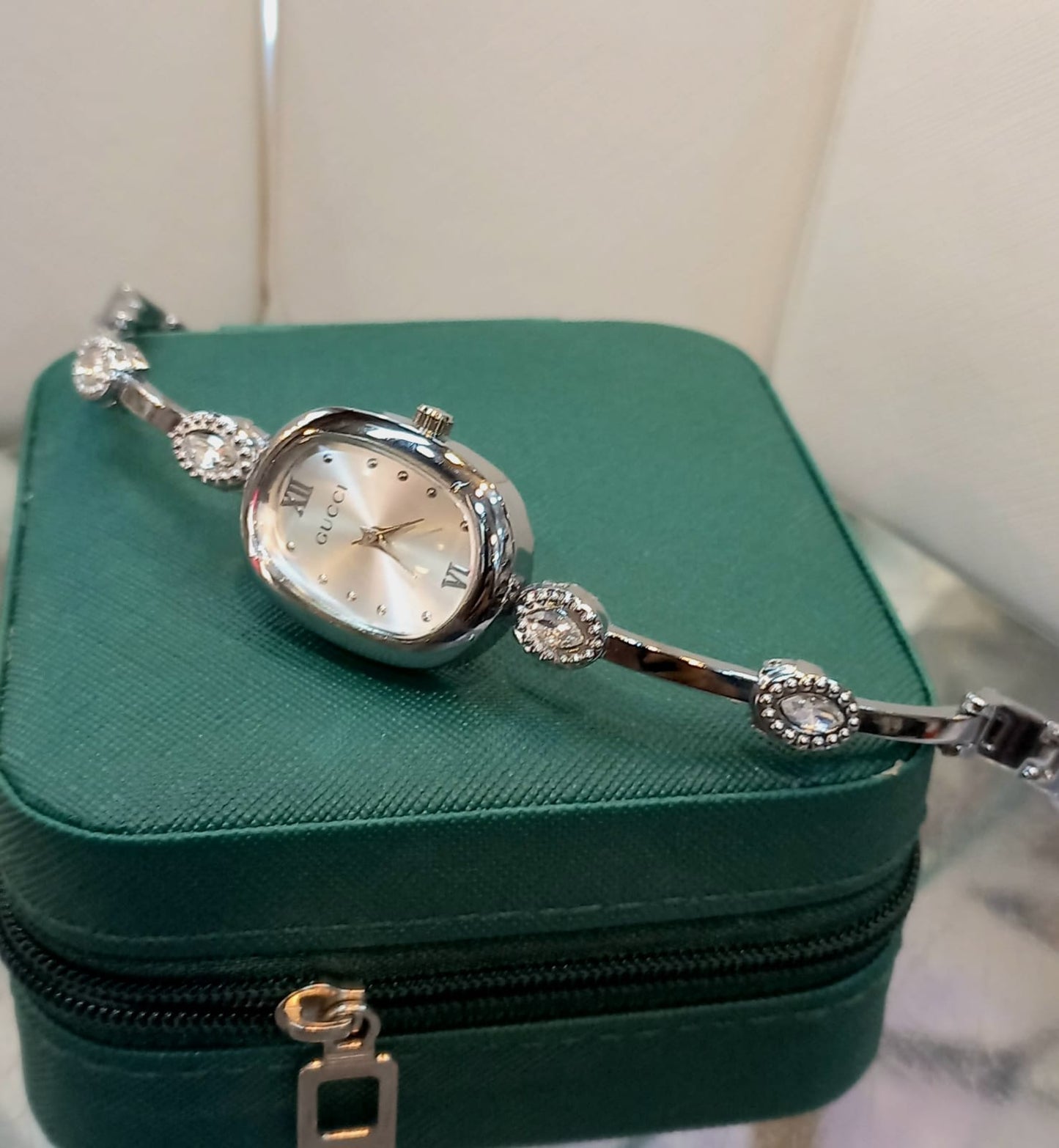 ladies’ braslate-style wristwatch