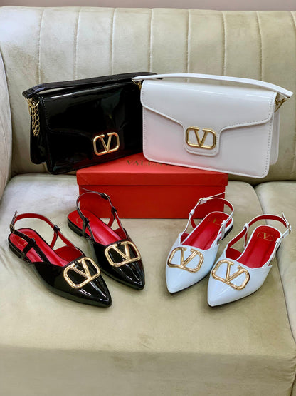 Valentino Flat Pumps + Valentino Cross Body Bag 💼