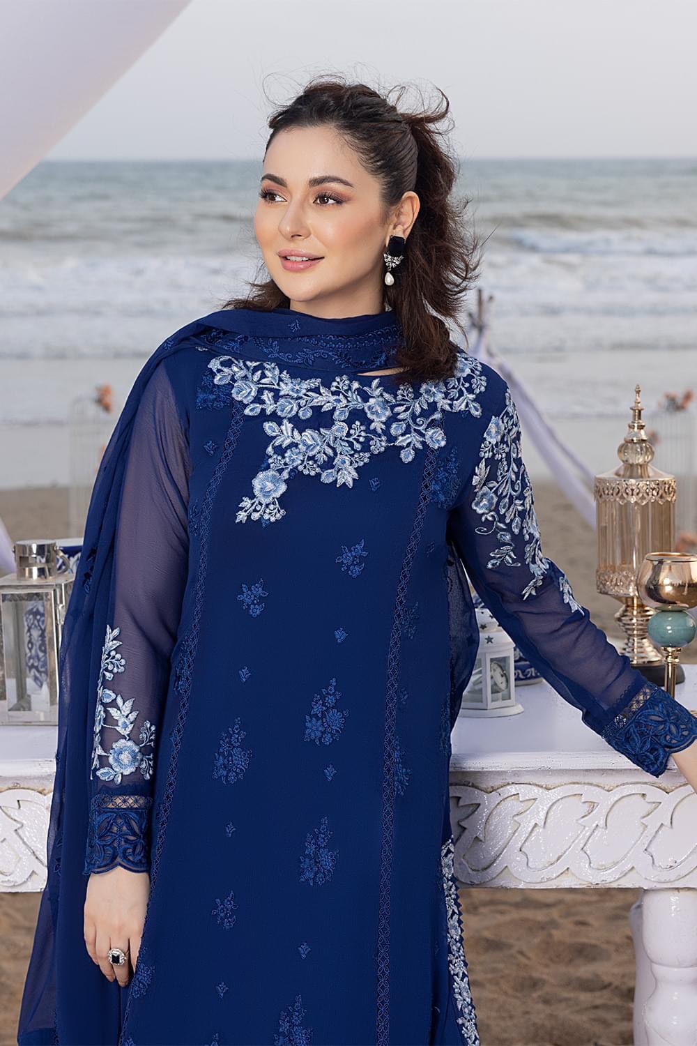 AZURE Embroidered  AGAIN AVAILABLE ON DEMAND