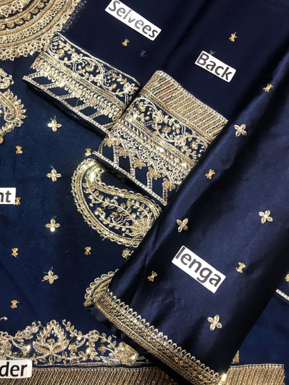 Asim jofa Chiffon Embroidered Unstitched Collection