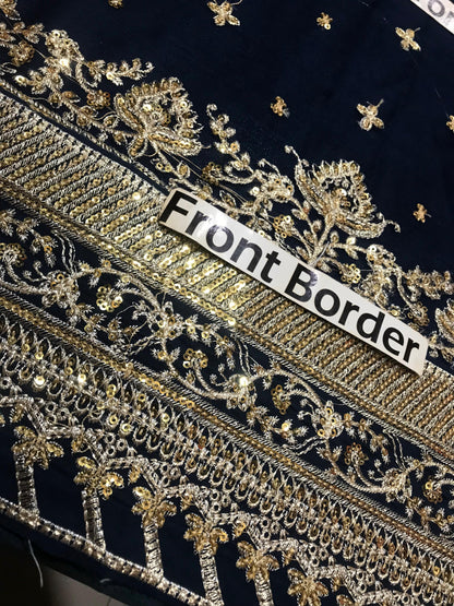 Asim jofa Chiffon Embroidered Unstitched Collection