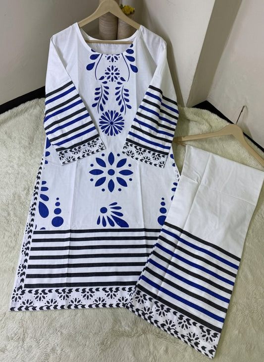 Digital block Print 2 piece