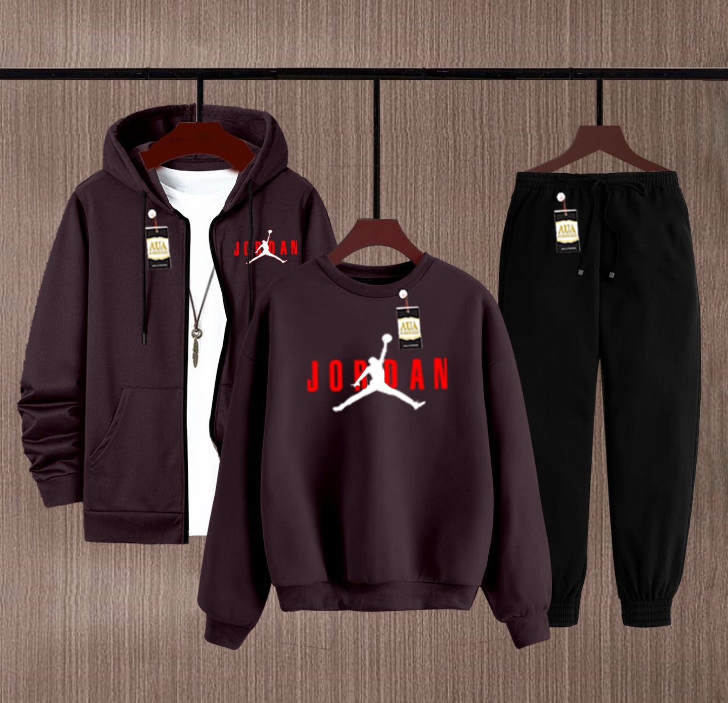 Winter Collection 3 in 1 Combo Sale ZIPPER HOODI + SWEATSHIRT +TROUSER