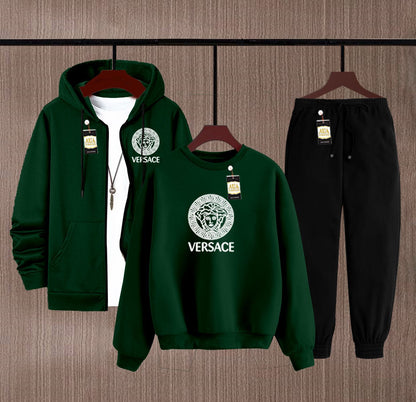 Winter Collection 3 in 1 Combo Sale ZIPPER HOODI + SWEATSHIRT +TROUSER