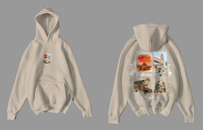 Pocket Stripe Baggy Hoodie