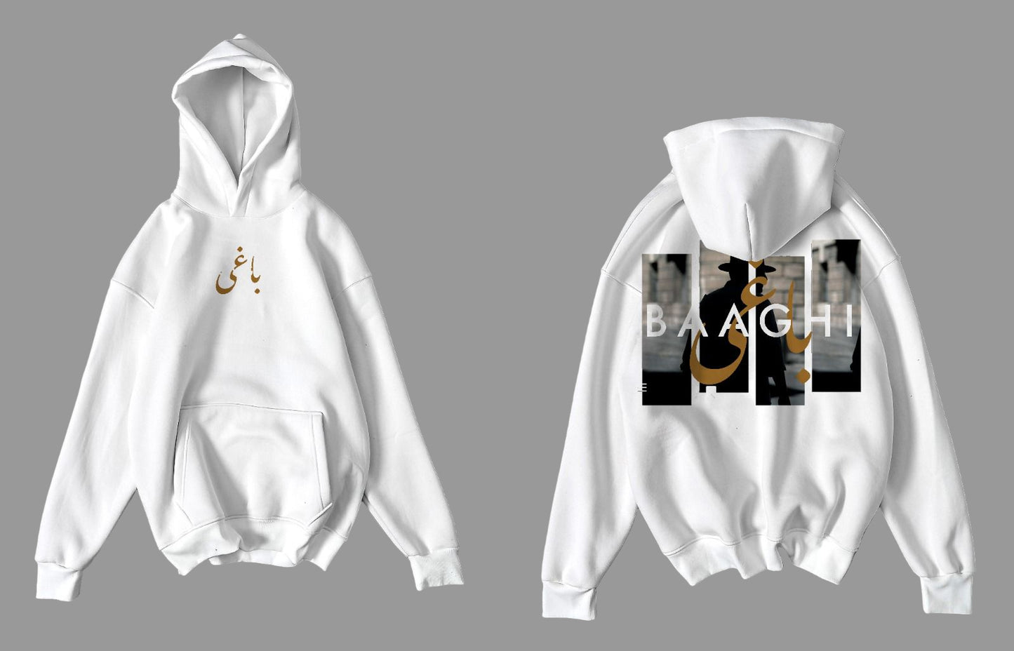 Pocket Stripe Baggy Hoodie