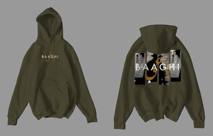 Pocket Stripe Baggy Hoodie