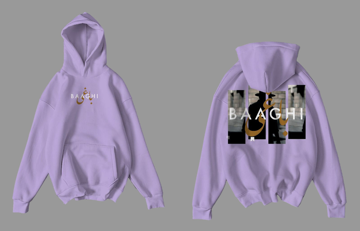 Pocket Stripe Baggy Hoodie