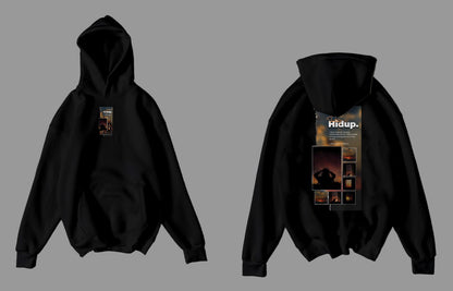 Pocket Stripe Baggy Hoodie