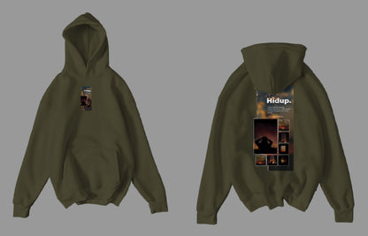 Pocket Stripe Baggy Hoodie