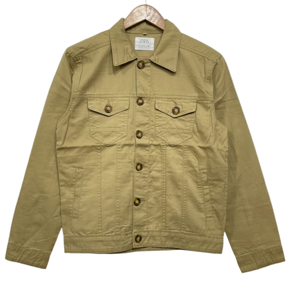 ZARA Gents Cotton denim jacket Full stretchable