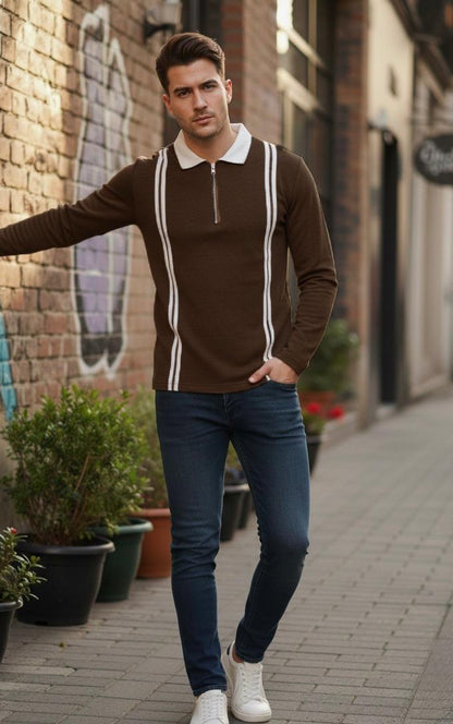 Winter Collection Old Money Polo Sweatshirt