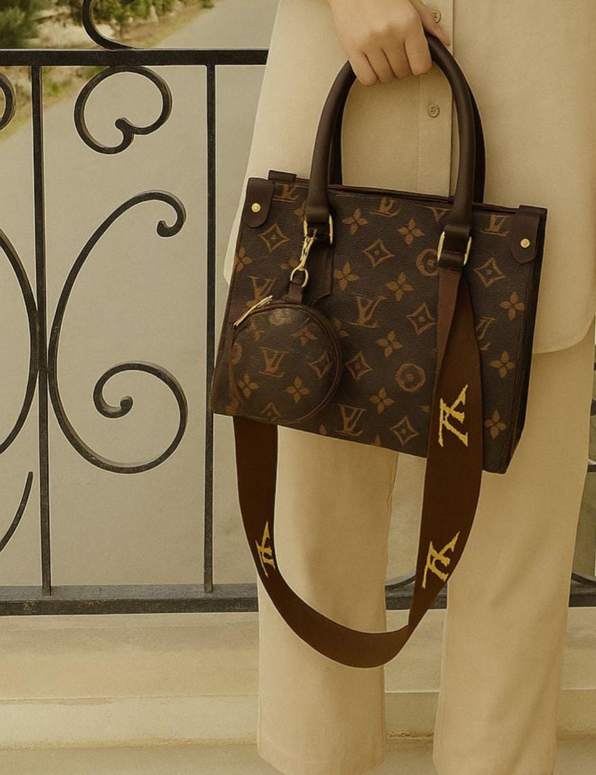 Louis Vuitton-inspired 2-piece handbag