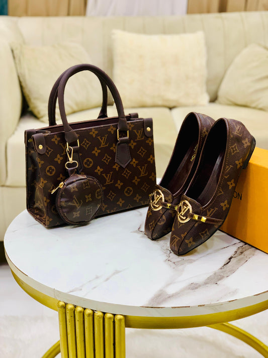 Louis Vuitton LV Shoes 👞 + Louis Vuitton LV Hand Bag 💼