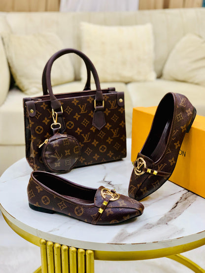 Louis Vuitton LV Shoes 👞 + Louis Vuitton LV Hand Bag 💼