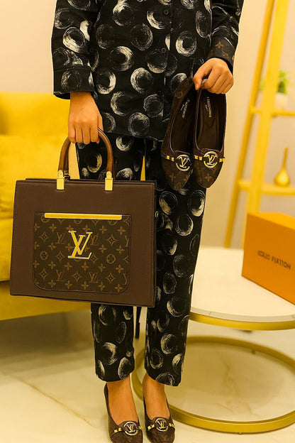 Louis Vuitton LV Shoes 👞 + Louis Vuitton LV Hand Bag 💼