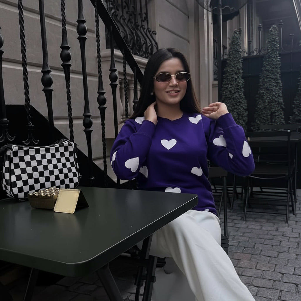 "Winter arrival" Heart Track Suite Shirt & Trouser