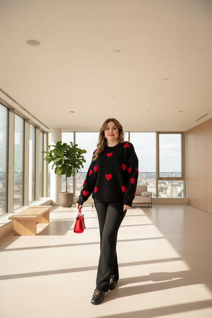 "Winter arrival" Heart Track Suite Shirt & Trouser