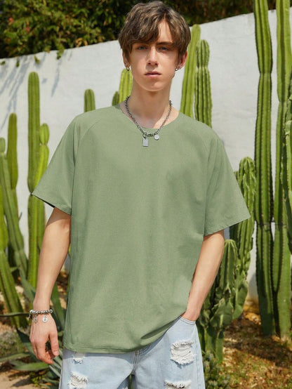 Drop Shoulder Oversized Tee – Zara