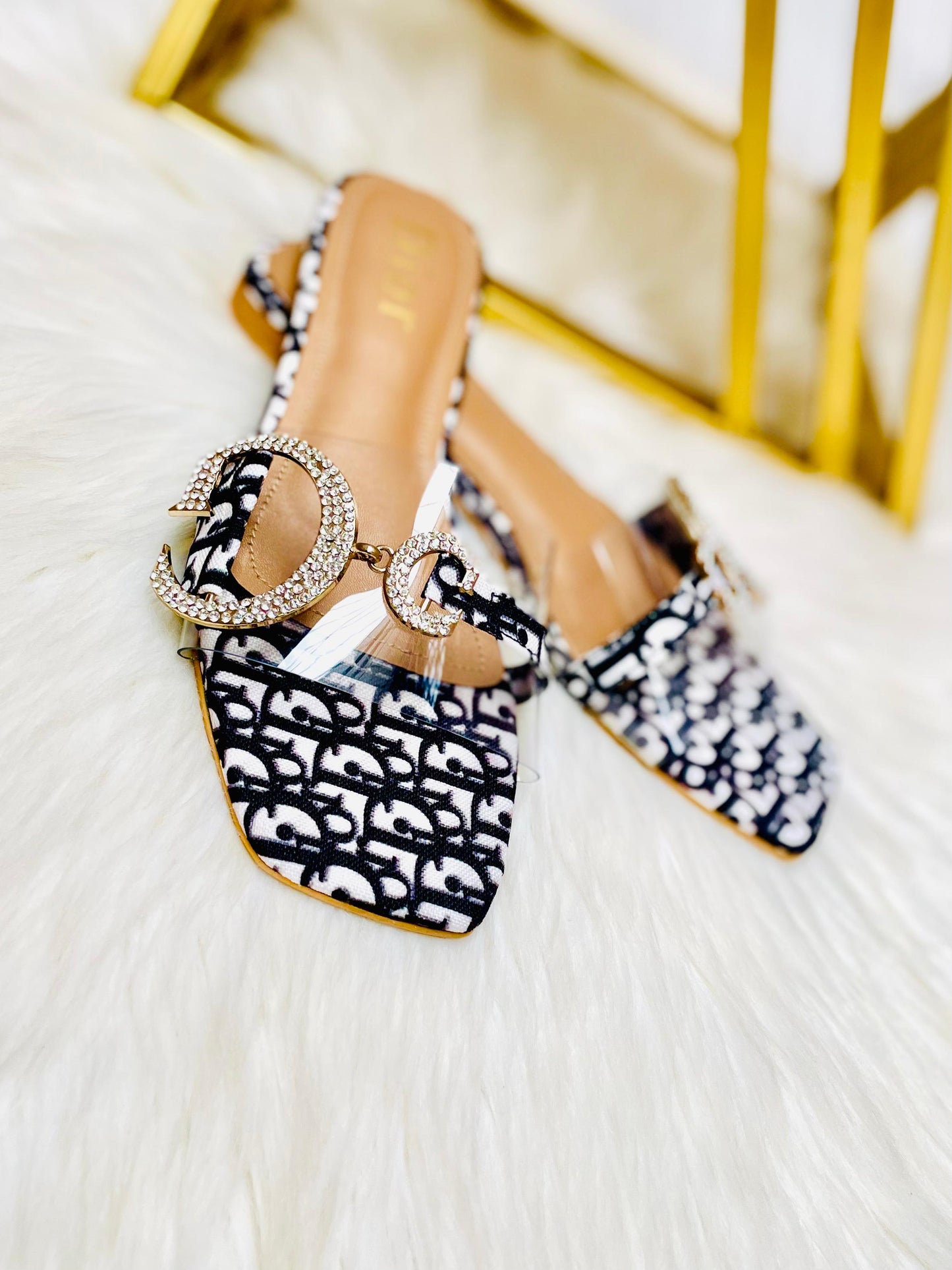 Dior D Buckle Slipper