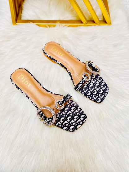 Dior D Buckle Slipper