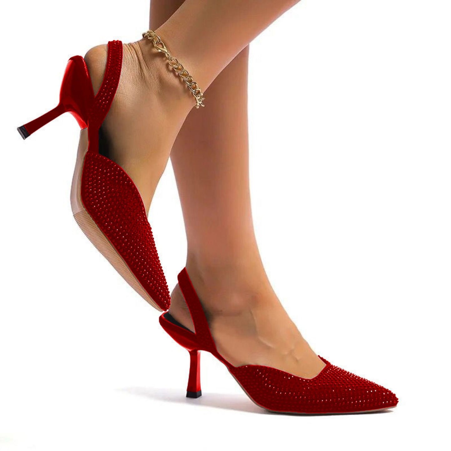 Zara Stone Pointed Heel 👠