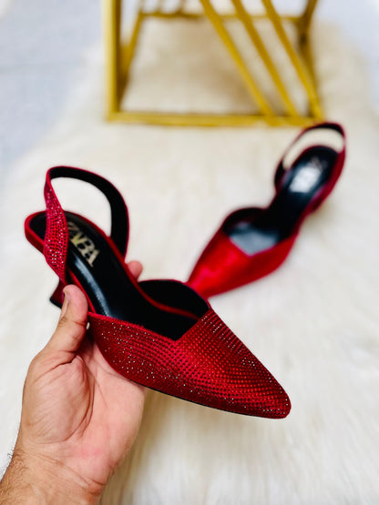 Zara Stone Pointed Heel 👠
