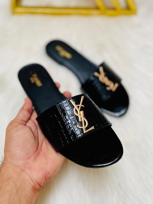 YSL Saint Laurent Flat Slipper