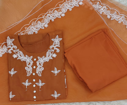 Winter sale Organza 3 piece