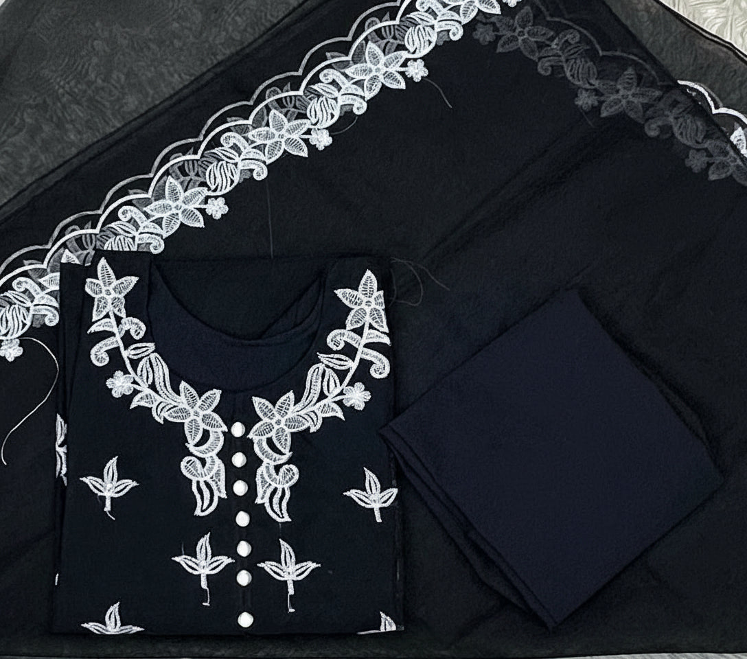 Winter sale Organza 3 piece